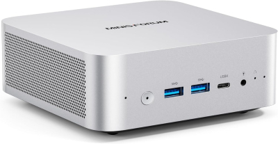 MINISFORUM DeskMini AMD Ryzen 9 7940HS up to 5.2 GHz 64 GB DDR5 1TB SSD, AMD Radeon 780M, 4x USB3.2, 2x USB4 & 2xHDMI 2.1,2x PCIe4.0, Wi-Fi 6E/BT5.3