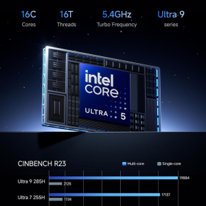MINISFORUM M1 Pro-285H AI Mini PC, Intel Core Ultra 9 Processor 285H (16C/16T, Up to 5.4GHz), 32GB DDR5-5600GHz RAM, 1TB M.2 PCIe4.0 SSD,USB4/RAID/OCuLink/Wi-Fi 7/BT 5.4, 4K...