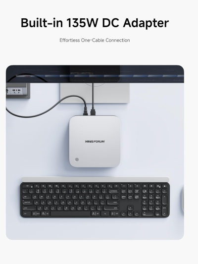 MINISFORUM Mini PC AI X1 Pro AMD Ryzen AI 9 HX370(12 Cores/24 Threads, up to 5.1GHz)&AMD Radeon 890M Mini Gaming Computer,32GB DDR5 1TB PCIe 4.0 SSD, 8K Quad Display,Dual 2.5...