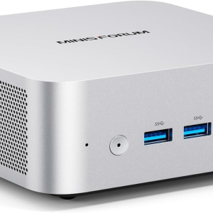 MINISFORUM Mini PC AI X1 Pro Barebone with AMD Ryzen AI 9 HX370(12C/24 T)&AMD Radeon 890M Mini Gaming PC,8K Quad Output(HDMI+DP+2xUSB4),Dual 2.5 LAN/WIFI7/BT5.4/Oculink,Copilot...