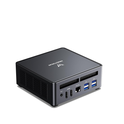 MINISFORUM Mini PC AI X1 Pro Barebone with AMD Ryzen AI 9 HX370(12C/24 T)&AMD Radeon 890M Mini Gaming PC,8K Quad Output(HDMI+DP+2xUSB4),Dual 2.5 LAN/WIFI7/BT5.4/Oculink,Copilot...