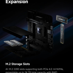 MINISFORUM MS-02 Ultra Workstation Mini PC, Intel Core Ultra 9 285HX (24C/24T, up to 5.5GHz), PCIe 5.0 x16, 4× DDR5 Slots, 4× M.2 Slots, USB4 v2 80Gbps, Dual 25GbE+10GbE+2.5GbE,...