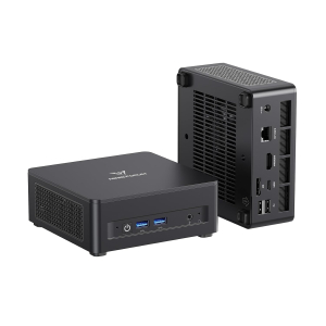 MINISFORUM MS-02 Ultra Workstation Mini PC, Intel Core Ultra 9 285HX (24C/24T, up to 5.5GHz), PCIe 5.0 x16, 4× DDR5 Slots, 4× M.2 Slots, USB4 v2 80Gbps, Dual 25GbE+10GbE+2.5GbE,...