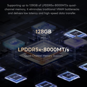 MINISFORUM MS-S1 MAX Mini AI Workstation PC, AMD Ryzen AI Max+ 395 (16C/32T),RDNA3.5 GPU,128GB LPDDR5x UMA RAM,Dual M.2 PCIe 4.0, PCIe x16 Slot, USB4 V2(80Gbps)& Dual 10GbE,...