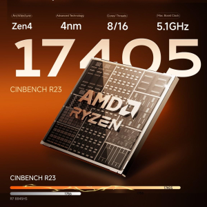 MINISFORUM UM880 Plus Mini PC AMD Ryzen 7 8845HS 8C/16T Desktop Computer 32GB RAM 1TB SSD HDMI/DP/USB4 port, AMD Radeon 780M, 2.5G RJ45 and 4 USB Ports