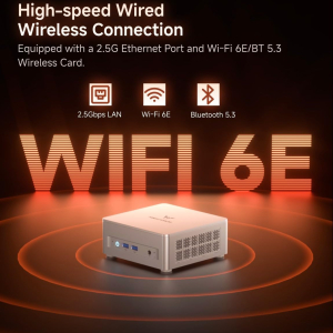 MINISFORUM UM880 Plus Mini PC AMD Ryzen 7 8845HS 8C/16T Desktop Computer 32GB RAM 1TB SSD HDMI/DP/USB4 port, AMD Radeon 780M, 2.5G RJ45 and 4 USB Ports