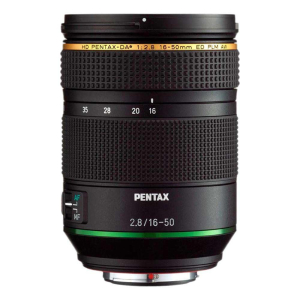 Pentax HD PENTAX-DA 16-50mm F2.8ED PLM AW large-aperture standard zoom lens for use with K-mount APS-C format digital SLR camera