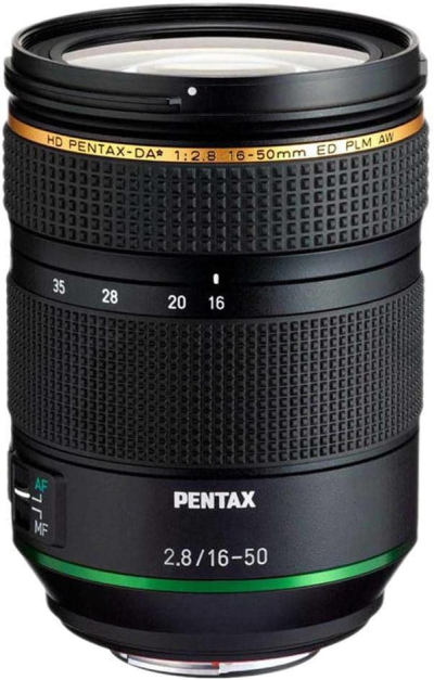 Pentax HD PENTAX-DA 16-50mm F2.8ED PLM AW large-aperture standard zoom lens for use with K-mount APS-C format digital SLR camera