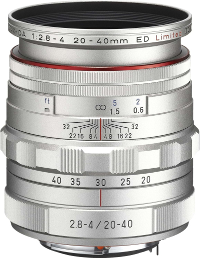 PENTAX Limited lens standard zoom lens HD PENTAX-DA20-40mm F2.8-4ED Limited DC WR Silver