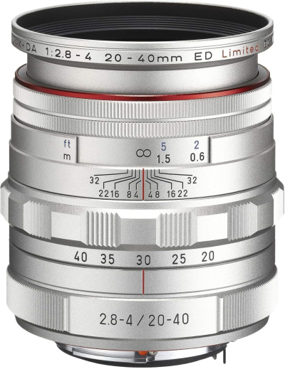 PENTAX Limited lens standard zoom lens HD PENTAX-DA20-40mm F2.8-4ED Limited DC WR Silver