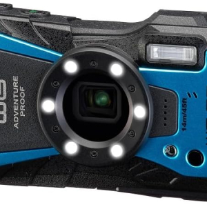PENTAX WG-90 Blue - Standard-class, waterproof digital compact camera, designed for casual underwater photography to a depth of 14 meters