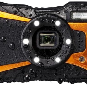 Ricoh WG-80 Orange Waterproof Digital Camera Shockproof Freezeproof Crushproof 03127