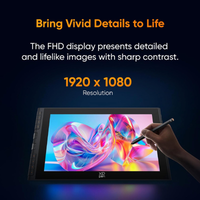 XPPen Artist 12 3rd Drawing Tablet, 11.9 Inch FHD Portable Graphics Display with X-Dial, 16K Pen Pressure, Supports Windows/macOS, Ideal for Graphic Design & Illustration &...