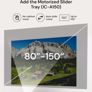 AWOL VISION LTV-2500 4K UHD Ultra Short Throw Triple Laser Projector with Dolby Vision & Atmos, Active 3D, 150", HDR10+, UST Laser TV Projector (Fire TV Stick 4K Max included)