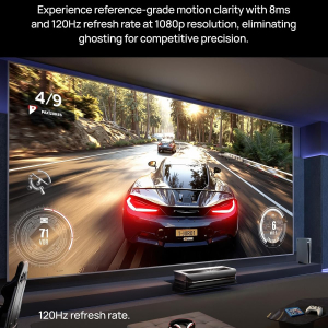 AWOL VISION LTV-2500 4K UHD Ultra Short Throw Triple Laser Projector with Dolby Vision & Atmos, Active 3D, 150", HDR10+, UST Laser TV Projector (Fire TV Stick 4K Max included)