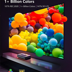 AWOL VISION LTV-3500 Pro 150" 4K Laser TV, 3000 ISO Lumens, Ultra Short Throw Projector 4K Laser HDR10+, with Dolby Vision& Atmos 3D Home Cinema UST Projector (Fire TV Stick Max...