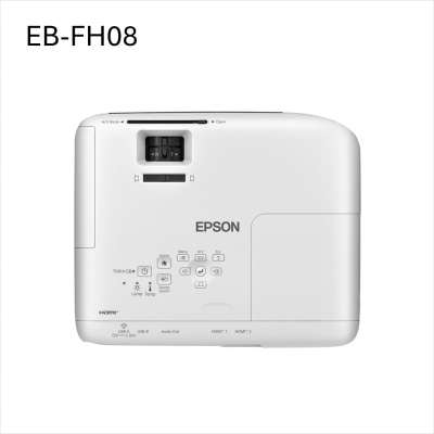 Epson EB-FH08 Projector Full HD 1080p, 3600 Lumens, 332 Inch Display, Up to 18 years Lamp Life, Home Cinema Projector White