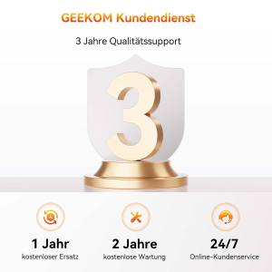 GEEKOM A6 Mini PC with AMD Ryzen 7 6800H, 3 Year Support, Metal Case, 32GB DDR5 1TB M.2 SSD, Mini Computer for Games/Office/HTPC, USB4x2, 4K Quad Display, WiFi 6E, Windows 11 Pro