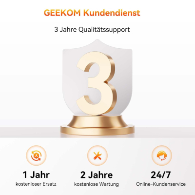 GEEKOM A6 Mini PC with AMD Ryzen 7 6800H, 3 Year Support, Metal Case, 32GB DDR5 1TB M.2 SSD, Mini Computer for Games/Office/HTPC, USB4x2, 4K Quad Display, WiFi 6E, Windows 11 Pro