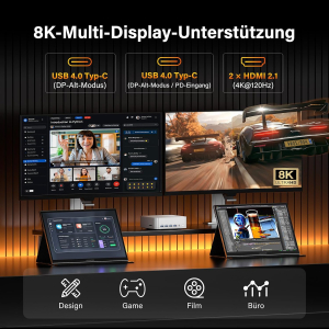 GEEKOM AI Mini PC A9 Max with AMD Ryzen AI 9 HX 370 (12C/24T, up to 5.1GHz), 32GB DDR5+ 1TB SSD, 2.5G Dual-LAN Mini Computer Windows 11 Pro with 2 x USB4 HDMI2.1 Wi-Fi 7 and BT...