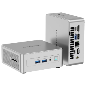 GEEKOM AI Mini PC AE8, Windows 11 Pro Mini Computer, with AMD Ryzen 9 8945HS (up to 5.2 GHz), 32GB DDR5 5600MHz + 1TB SSD Mini PC Gaming, AMD Radeon 780M/USB 4.0/WiFi 6E/BT5.2...