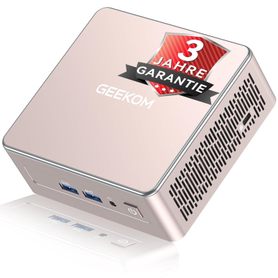 GEEKOM Mini PC A5 with AMD Ryzen 5 7430U, 16GB RAM (Expandable, Not LPDDR) 512GB SSD, Windows 11 Pro Ultra Quiet Compact Desktop PC with Dual HDMI 8K Output & SD Card Slot for...