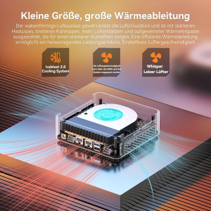 GEEKOM Mini PC AX8 Max Windows 11 Pro Pre-Installed with AMD Ryzen 7 8745HS, 1TB SSD + 16GB DDR5, AMD Radeon 780M | 2.5Gbps Dual LAN Port | 8K Quad Display | 2xUSB4 for...