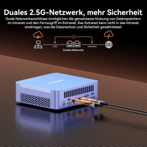 GEEKOM Mini PC AX8 Max Windows 11 Pro Pre-Installed with AMD Ryzen 7 8745HS, 1TB SSD + 16GB DDR5, AMD Radeon 780M | 2.5Gbps Dual LAN Port | 8K Quad Display | 2xUSB4 for...
