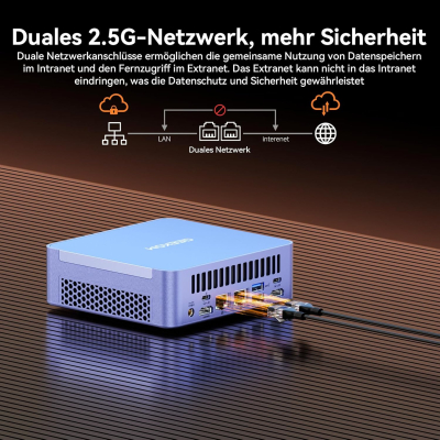 GEEKOM Mini PC AX8 Max Windows 11 Pro Pre-Installed with AMD Ryzen 7 8745HS, 1TB SSD + 16GB DDR5, AMD Radeon 780M | 2.5Gbps Dual LAN Port | 8K Quad Display | 2xUSB4 for...