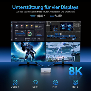 GEEKOM Mini PC GT12 Pro i9 12900HK(14C/20T, up to 5GHz), 32GB DDR4 1TB SSD Mini Desktop Computer with Win-11 Pro, Support for 2 HDMI, 2 USB4, WiFi 6E, Bluetooth 5.2
