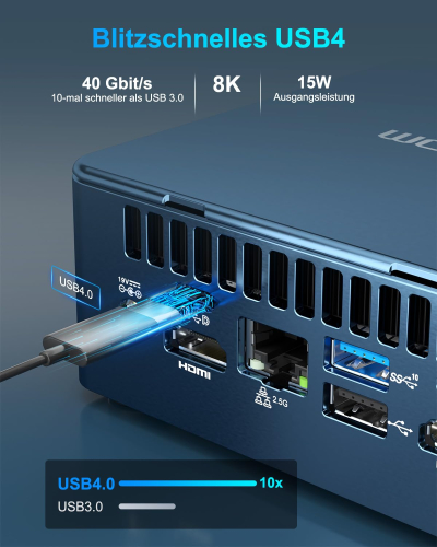 GEEKOM Mini PC Mini IT13, Intel i9-13900H Mini Computer (14 Cores, 20 Threads, up to 5.4 GHz), 32 GB DDR4 2 TB SSD Mini PC Windows 11 Pro, NUC13 i9 Mini Desktop PC, 8K Iris Xe...