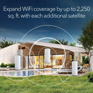 NETGEAR Orbi 770 Series Tri-band WiFi 7 Mesh Add-on Satellite (RBE770) – Works with Orbi RBE772 and RBE773 – Adds Coverage up to 180 m2-2.5 Gig Internet Port, BE11000 802.11be...
