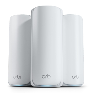 NETGEAR Orbi 770 Series Tri-Band WiFi 7 Mesh Network System (RBE773) - Router + 2 Satellite Extenders, Security Features, Up to 11Gbps, Covers up to 6,750 sq.ft, 100 Devices,...