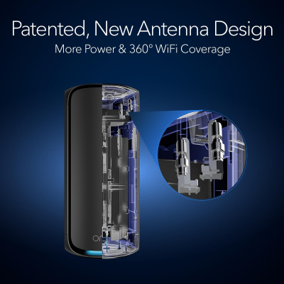 NETGEAR Orbi 970 Series (RBE972SB) Quad-Band WiFi 7 Mesh System Black Edition - Router + 1 Satellite Extender, Security Features, Up to 27 Gbps, Covers 5,400 sq. ft., 200...