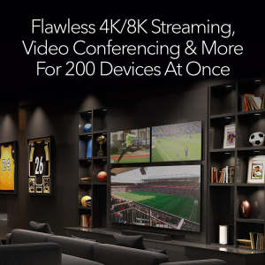 NETGEAR Orbi 970 Series (RBE972SB) Quad-Band WiFi 7 Mesh System Black Edition - Router + 1 Satellite Extender, Security Features, Up to 27 Gbps, Covers 5,400 sq. ft., 200...