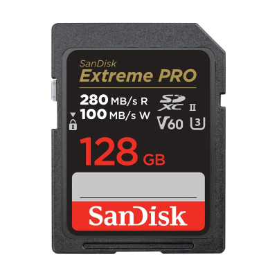 SanDisk 256GB Extreme PRO SDXC card, SD Card, V90 Memory Card, 8K, 4K and Full HD Video, up to 300 MB/s, Shock, Temperature, Water and X-Ray Proof, UHS-II, Class 10, U3,