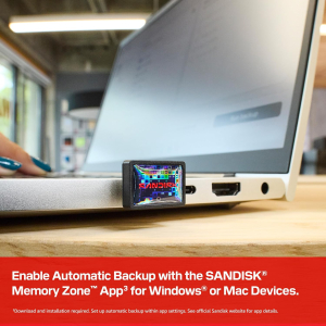 SANDISK Extreme Fit, USB-C Flash Drive 1TB (Up to 400MB/s read speeds, plug-and-stay storage, USB 3.2 Gen 1, USB Type-C, SANDISK Memory Zone app)
