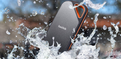 SANDISK Extreme PRO Portable SSD 2TB (up to 2000 MB/s read speeds, Powerful NVMe Solid State Performance, IP65 rated for dust and water resistance, 256-bit AES hardware...