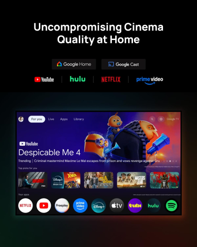 XGIMI Horizon 20 Max 4K Projector Triple Laser Home Theater, 5700 ISO Lumens, Google TV with Licensed Netflix, Optical Zoom Lens Shift, IMAX Enhanced, Dolby Vision, 20000:1...