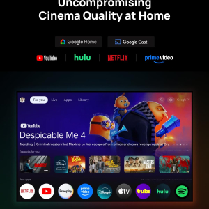 XGIMI HORIZON 20 Pro 4K RGB Triple Laser Home Projector, 4100 ISO Lumens, Google TV with Licensed Netflix, Optical Zoom & Lens Shift, IMAX Enhanced, Dolby Vision, 20,000:1...