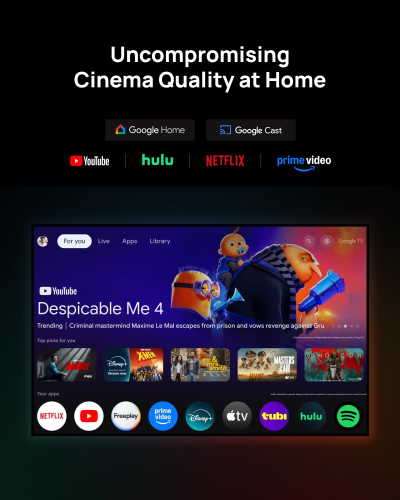 XGIMI HORIZON 20 Pro 4K RGB Triple Laser Home Projector, 4100 ISO Lumens, Google TV with Licensed Netflix, Optical Zoom & Lens Shift, IMAX Enhanced, Dolby Vision, 20,000:1...