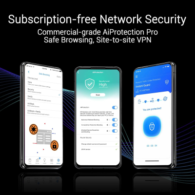 ASUS ZenWiFi BQ16 Pro Quad-Band WiFi 7 Mesh Router (2 Pack), up to 8000 sqft, 2X 10G Ports Each, Smart Home Master with Multi-SSID, VPN & Parental Controls, Subscription-Free...