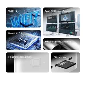 Beelink Mini PC, GTR9 Pro AMD Ryzen AI Max+ 395 CPU (16C/32T, 126 Tops), 128GB LPDDR5X RAM 2TB NVME SSD, Mini Computer 10GbE Dual LAN/WiFi 7+BT5.4/Quad Display/USB4.0/DP2.1/HDMI2.1