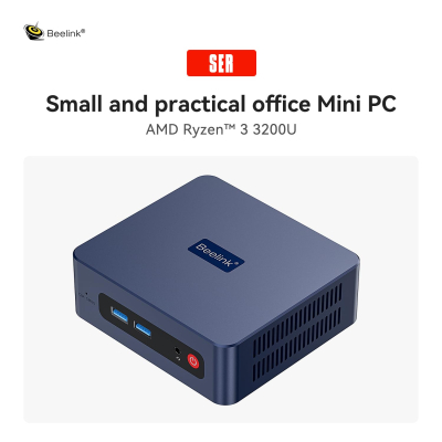 Beelink SER3 Mini PC, AMD Ryzen 3 3200U(up to 3.5GHz) Desktop PC, 16GB DDR4 500GB NVMe SSD Win11 Pro, Radeon Vega 3 Graphics, 4K Dual HDMI, USB3.2, WiFi5, BT5.0, 1000M LAN Mini...