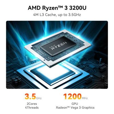 Beelink SER3 Mini PC, AMD Ryzen 3 3200U(up to 3.5GHz) Desktop PC, 16GB DDR4 500GB NVMe SSD Win11 Pro, Radeon Vega 3 Graphics, 4K Dual HDMI, USB3.2, WiFi5, BT5.0, 1000M LAN Mini...