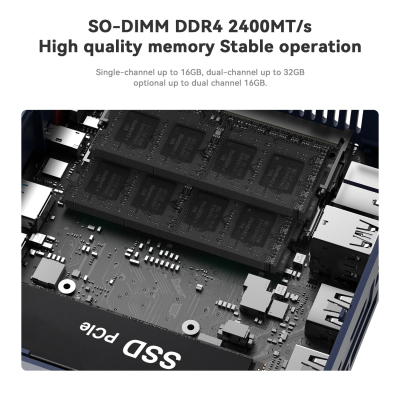 Beelink SER3 Mini PC, AMD Ryzen 3 3200U(up to 3.5GHz) Desktop PC, 16GB DDR4 500GB NVMe SSD Win11 Pro, Radeon Vega 3 Graphics, 4K Dual HDMI, USB3.2, WiFi5, BT5.0, 1000M LAN Mini...