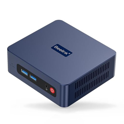 Beelink SER5 Mini PC, Ryzen 5 5500U(6C/12T up to 4,0Ghz), AMD Mini Computer Win11 Pro, 32GB DDR4 500GB M.2 NVMe SSD, 4K Triple Display, HDMI/DP/Type-C, 2.5G LAN,WiFi6, BT5.2