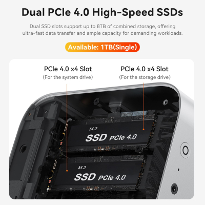 Beelink SER9 Pro Mini PC, AMD Ryzen 7 H 255(4nm, 8C/16T) up to 4.9GHz, 32G LPDDR5X 1TB M.2 PCIe4.0 SSD, 4K Triple Display, Mini Computer Windows 11 Pro, 2.5G LAN, WiFi6, BT5.2,...