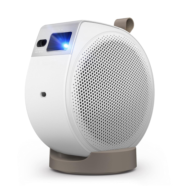 BenQ GV32 1080p Portable Ceiling Projector, 500 ANSI Lumens LED, Google TV with Licensed Netflix, HDR10 with 95% Rec.709, WiFi & Bluetooth, Deep Woofer Speaker