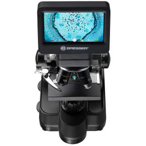 Bresser Biolux Touch 5 MP LCD Microscope for School and Hobby with Mechanical Cross Table, HDMI, USB, SD Connection
